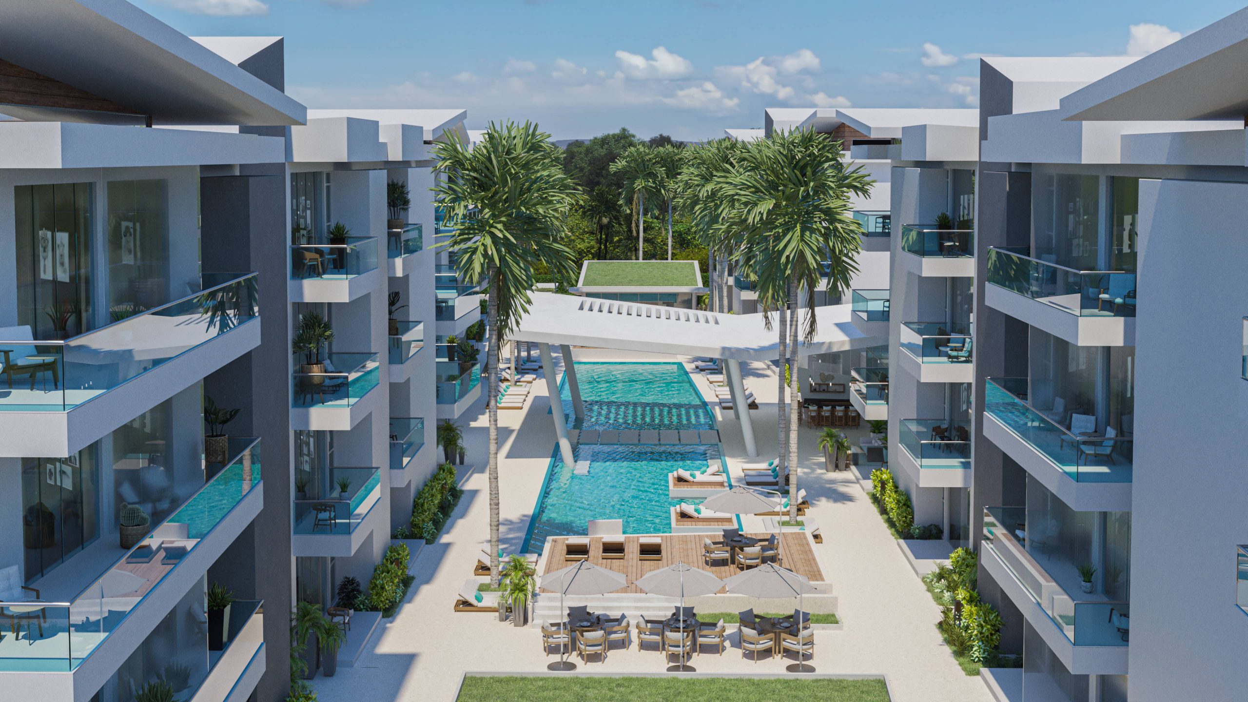 Apartamentos en construcción en Cap Cana